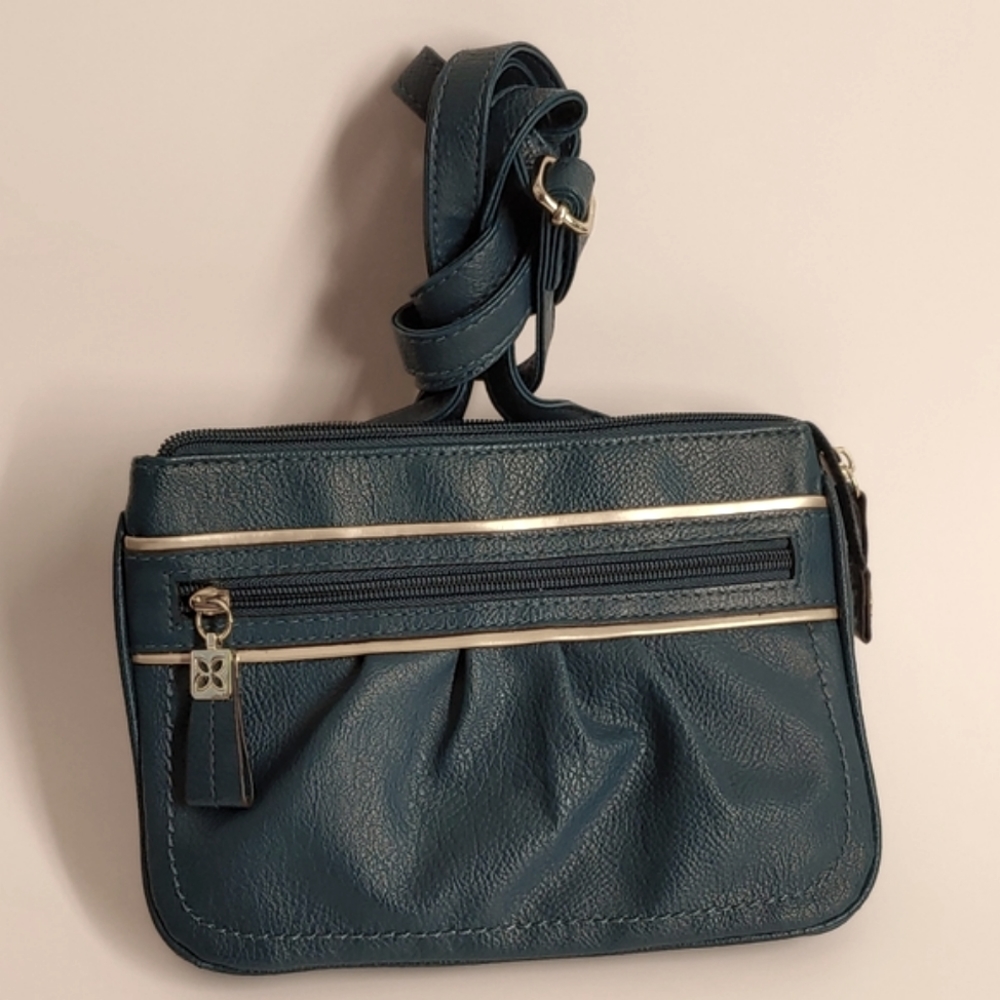 Relic teal with gold hardware Crossbody bag.